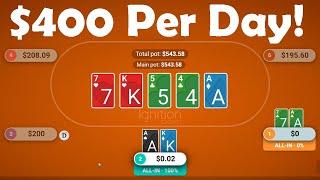 How To Make $400 a Day Online Poker – I Won’t BS You! ️