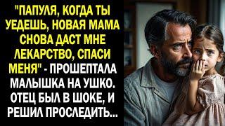 "Папуля, когда ты уедешь, новая мама снова даст мне лекарство, спаси меня" - прошептала малышка...