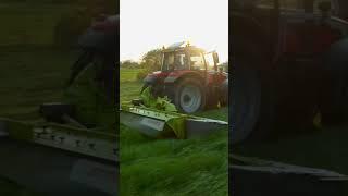 mowing first cut grass #farming #agriculture #arimagery