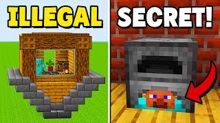 TOP 5 Illegal Houses in Minecraft!