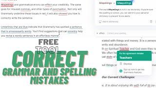 How to check Grammar Mistakes Free online |Correct Mistakes| Setup Grammarly