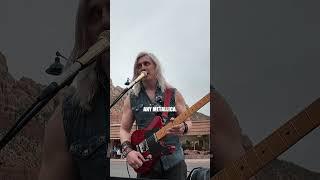 someone yells Metallica across the street