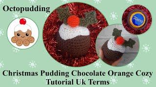 Christmas Pudding Chocolate Orange Cover Crochet Tutorial