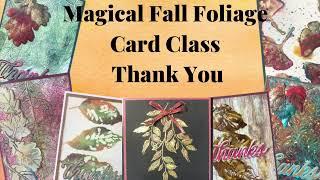 Magical Fall Foliage Cards Playlist Video 11: Thank You