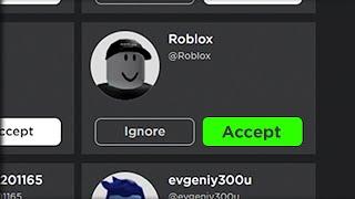 Меня добавил ROBLOX в друзья