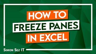 How to Freeze Panes in Excel