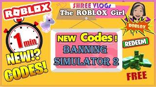 ⏱️ ROBLOX Banning Simulator 2 Codes in ⏱️ 60 Seconds!   NEW Updates FREE Latest Secrets September