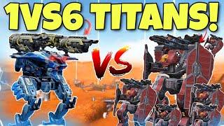  SIREN VS ARTHURS 1VS6 TITAN BOSS FIGHT! SKIRMISH CONCEPT! || WAR ROBOTS ||