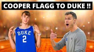 DUKE BASKETBALL LANDS BEST RECRUIT IN HS | Cooper Flagg Commits To Duke