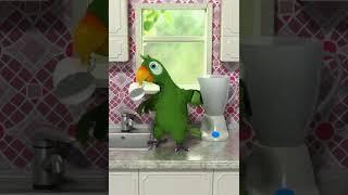 Talking Pierre the Parrot | Glass,Apple,Spoon, + Juicer | Outfit 7 Limited