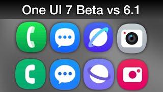 One UI 7 Beta vs One UI 6.1 Icons!