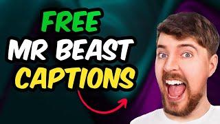 Add Subtitles Like MrBeast in 1 Min! || FREE AI Caption Generator