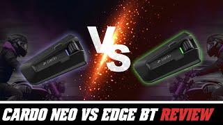 Cardo Packtalk Neo vs Edge Bluetooth Headset Review at SpeedAddicts.com