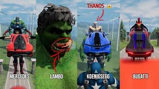 Super Cars Vs Avengers #6  BeamNG.Drive | The Real Granny