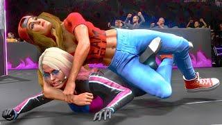 WWE 2k20: Alexa Bliss vs Nikki Bella street clothes +submission