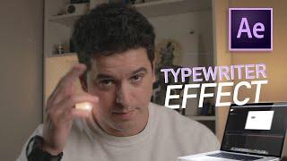 Quick and Simple Typewriter Effect in After Effects (beginner friendly)