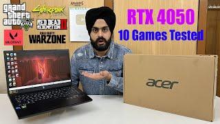 Acer Nitro V - RTX 4050 - 10 Games Tested - Unboxing & Review 