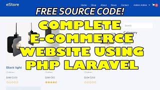 Complete E Commerce Website using PHP Laravel and MySQL | Free Source Code Download