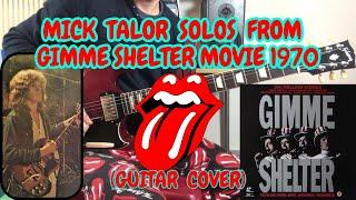 The Rolling Stones - Mick Taylor Solos from Gimme Shelter Movie 1970 (Guitar Cover)