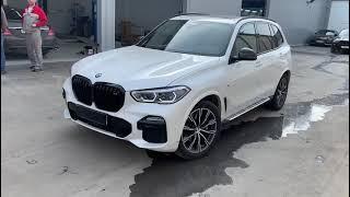 Установка решетки радиатора и боковых порогов на новый BMW X5 G05. Тюнинг ателье NEW FORM.