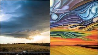 Storm chasers, painter make incredible storm art