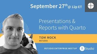 Beautiful reports and presentations with Quarto | Led by Tom Mock, RStudio