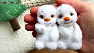 Амигуруми: схема Снеговик Тимошка | Игрушки вязаные крючком - Free crochet patterns.