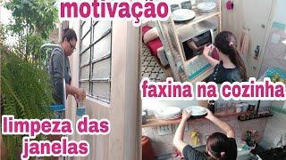 minha realidade/faxina na cozinha/limpei todas as janelas/dona de casa em ação/vida real/vlog