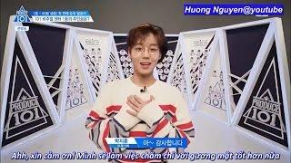 [Vietsub] Visual Top 5 to 1 picked by trainees Produce 101 @EP 5 cut