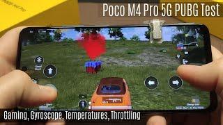 Poco M4 Pro 5G PUBG Test   Dimensity 810 PUBG  Gaming, Gyroscope, Temperatures, Throttling