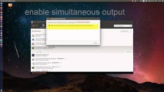 simultaneous audio output Ubuntu PulseAudio