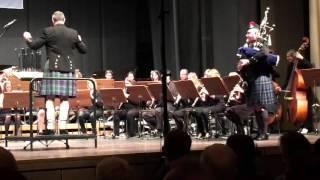 Highland Cathedral John Paterson guests with Meschede Wind Band Hochsauerland Kreis January 2016