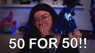 ASMR 50 triggers för 50k 