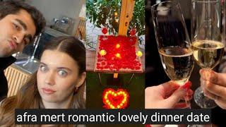 Mert Ramazan Demir and Afra Saraçoğlu Lovely Romantic Dinner Date