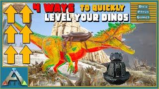 ARK: 4 FAST Ways How To Quickly LEVEL UP Your Tamed DINOS | Tips & Tricks