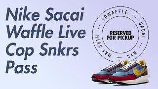 Nike Sacai LD Waffle Live Cop on SNKRS Pass