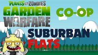 Plants vs Zombies: Garden Warfare - Split Screen Co-Op - Suburban Flats Playthrough / Walkthrough