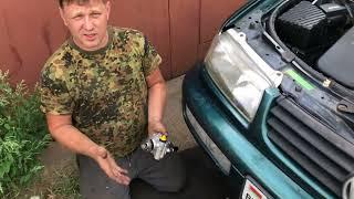 VW B4 замена насоса гидроусилителя.VW B4 power steering pump replacement