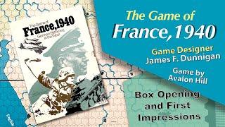 Avalon Hill:  The Game of France, 1940 - A Look Inside the Box