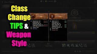 Night Crows Class Change TIPS & Weapon Style