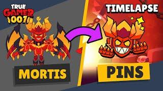 How I made DEMON MORTIS Pins for Brawl Stars | #Demonmortis