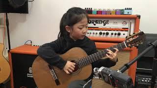 [ Fly me to the moon ] By A girl six years old  |  Bossanova guitar playing | INS @miumiuguitargirl