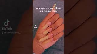 Long Natural Nails #longnails #naturalnails