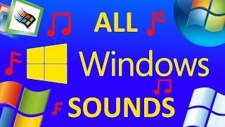 ALL MICROSOFT WINDOWS SOUNDS [WINDOWS 1-10]