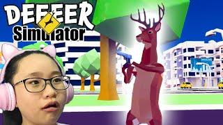 DeeeeR Simulator Gameplay! - Im a crazy DEER!!!