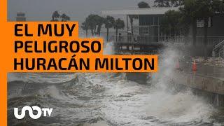 El muy peligroso huracán Milton toca tierra en Florida