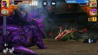 BOSS VS BOSS ALL BOSS DEFEAT 12 OPPONENTS | JURASSIC WORLD THE GAME