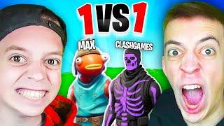 CLASHGAMES vs KLEINER BRUDER MAX in FORTNITE! *EPISCHES BATTLE* 