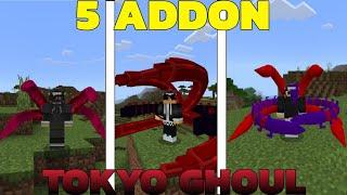 Top 5 Addon/Mod TOKYO GHOUL Minecraft PE 1.21 Cực Hay !! | Tin Gaming