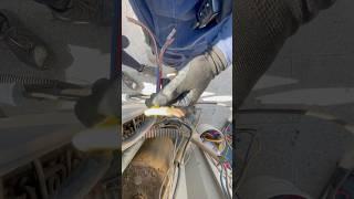 Termination of ac power supply wirings #acrepair #airconditionercleaning